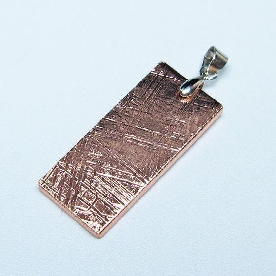 ギベオン ペンダント 隕石 メテオライト ピンクゴールド 一点物 おまかせ便 112-13506