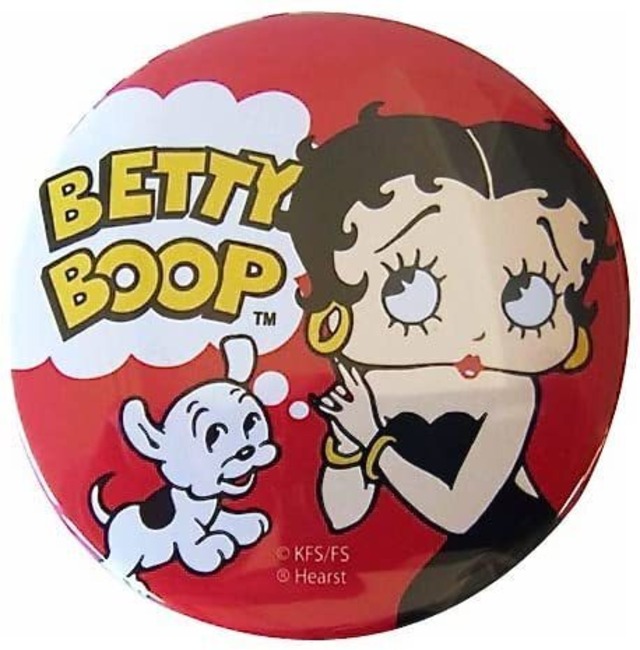 Betty Boop ベティーちゃん 缶バッジ Lサイズ
