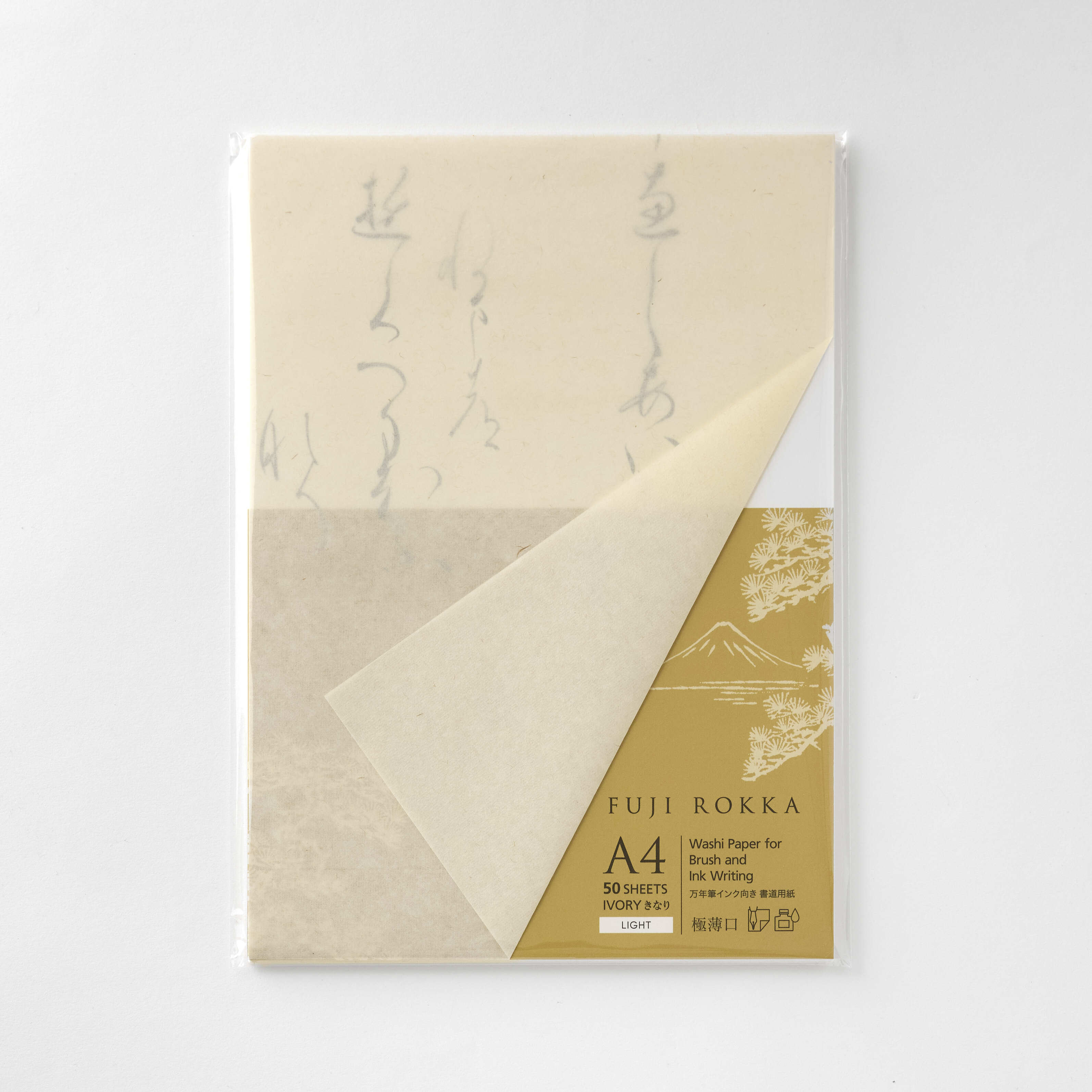 FR304 FUJI ROKKA A4 ライト/極薄口 きなり 50枚入