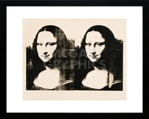 アンディ ウォーホル「ダブル モナ リザ ,1963」展示用フック付ポスター ポップアート 絵画
