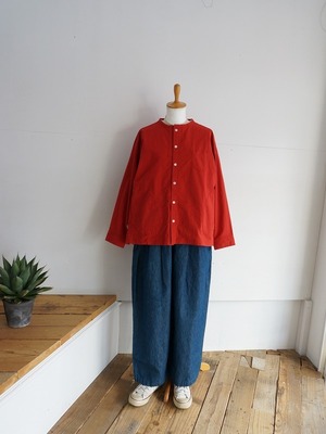 快晴堂　ヴィンテージ馬布 Wide Girl's シャツ