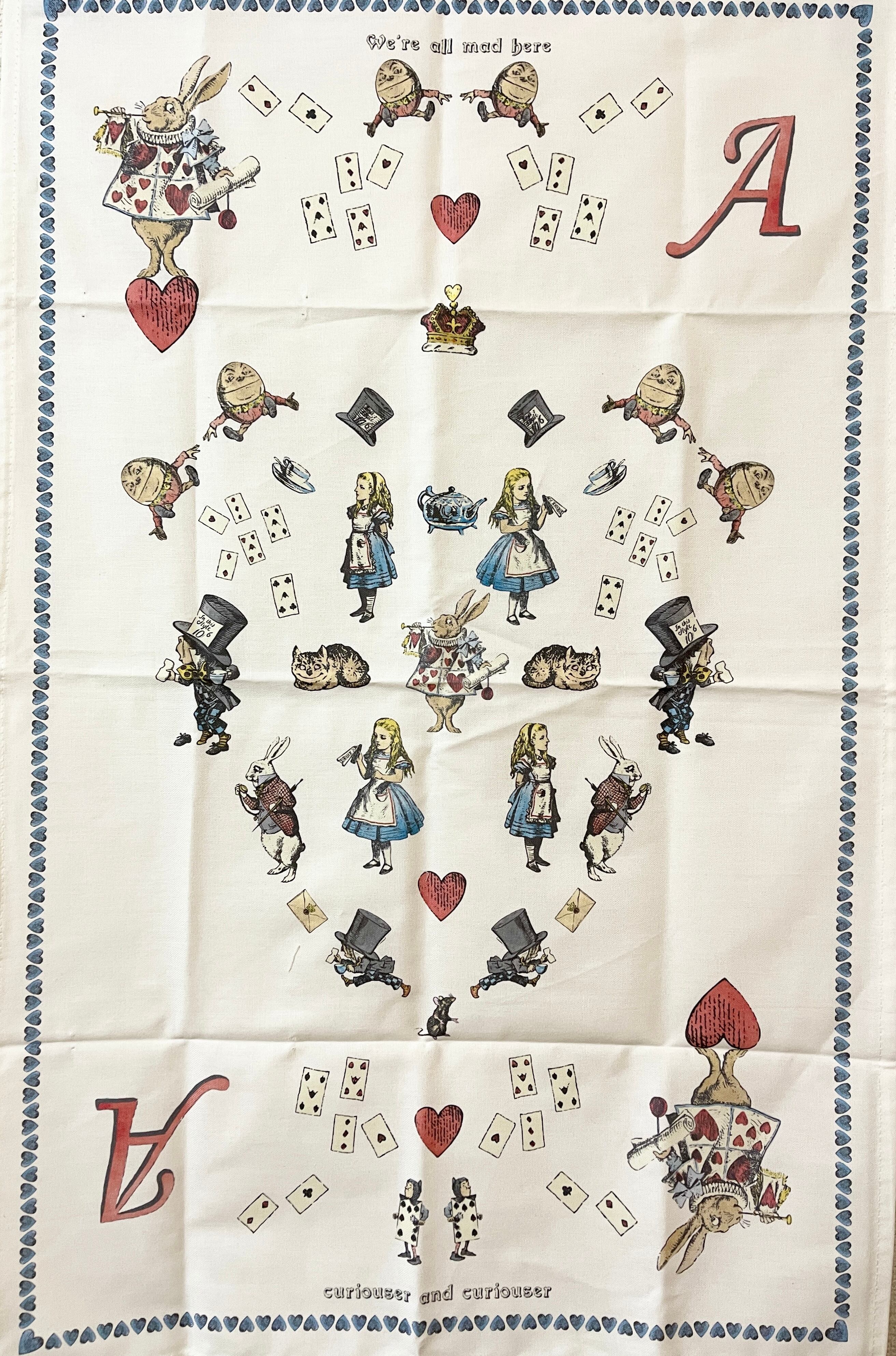 【オックスフォード大の蔵書】ティータオル　PAST TIMES社　英国製 希少 オックスフォード大の蔵書】ティータオル PAST TIMES社 英国製 希少