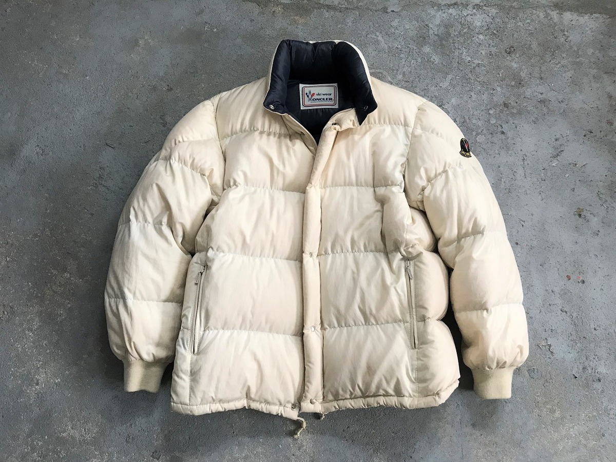 80～90s MONCLER white down jacket | AFTER DARK