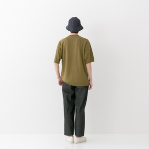 リネン RINEN 綿ナイロン天竺編み 半袖ラグランヘンリーネック(R19582)全4色
