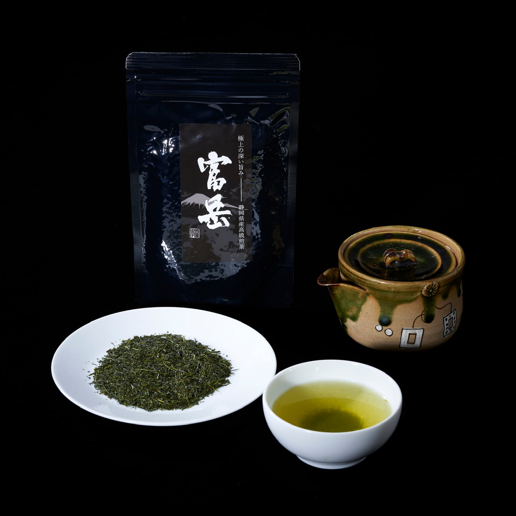 2023年 新茶】「富岳茶」静岡県産高級煎茶100g 限定50袋 緑茶 茶葉 FGK Japanese Green Tea Fugaku  Shodo/富岳 書道