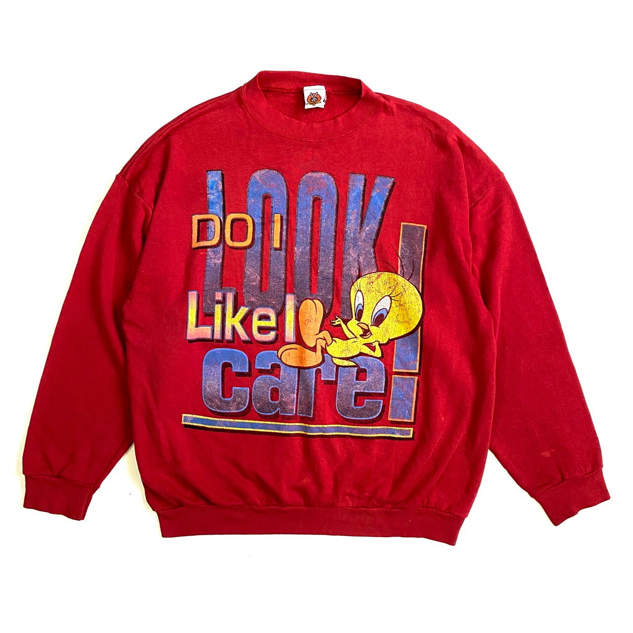 90年代 USA製 TWEETY トゥイーティー キャラクタープリントスウェット 