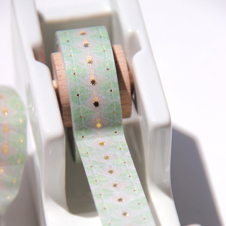 BOKI】マスキングテープ Moroccan Tiles Gold Foil Masking Tape