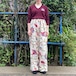 Handmade flower embroidery pants