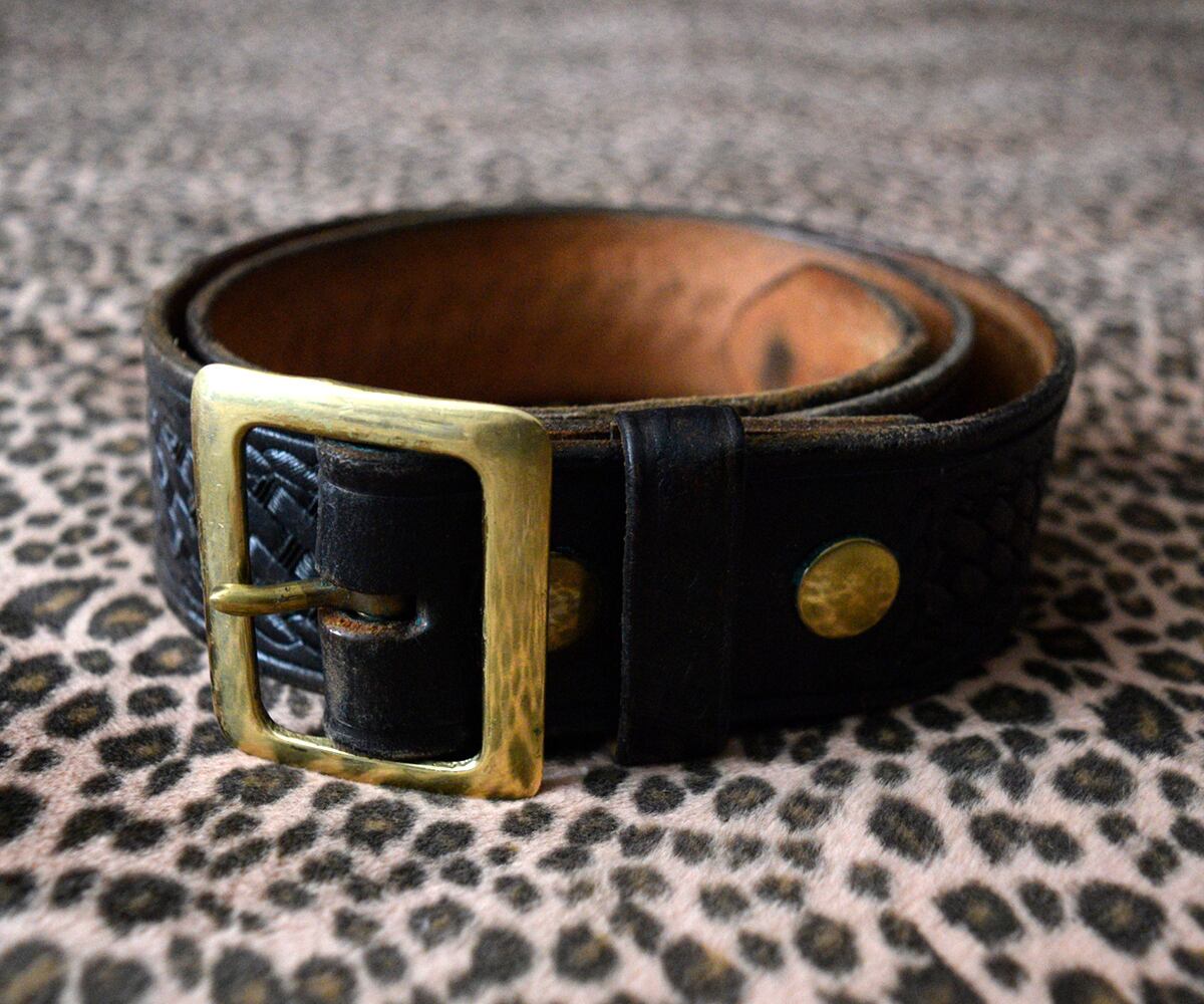 TRIPLE K BASKET WEAVE BELT 34 | SECOND TIME GLORY | ヴィンテージ