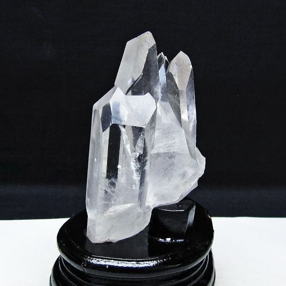 水晶 クラスター マダガスカル産 台座付属 水晶 原石 一点物 182-9366