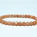 オレンジムーンストーン ブレスレット 6mm 一点物 メール便可 [M便 1/10] 111-48565