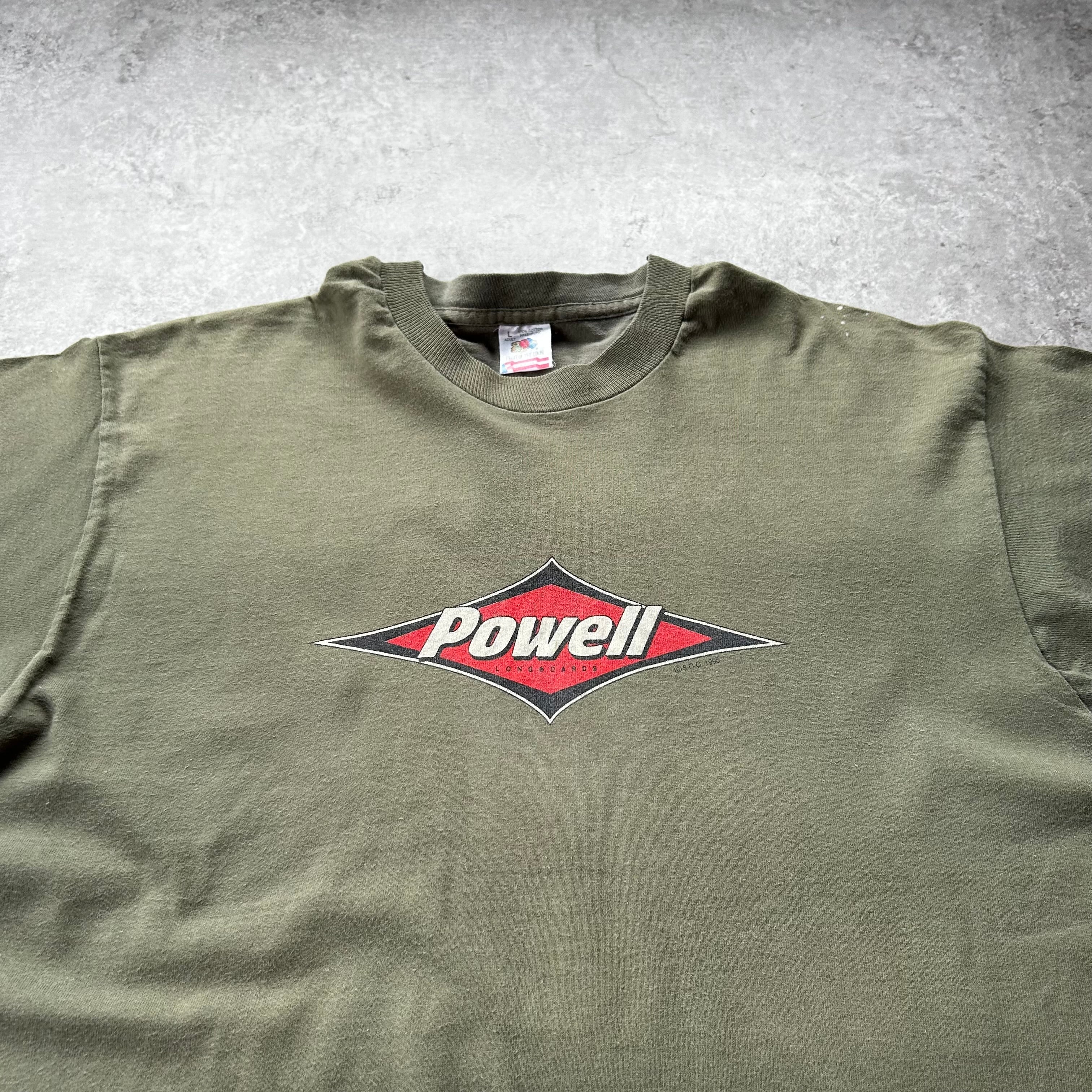 90s パウエルペラルタ tシャツ USA製 オリーブ L フルーツタグ | 東京