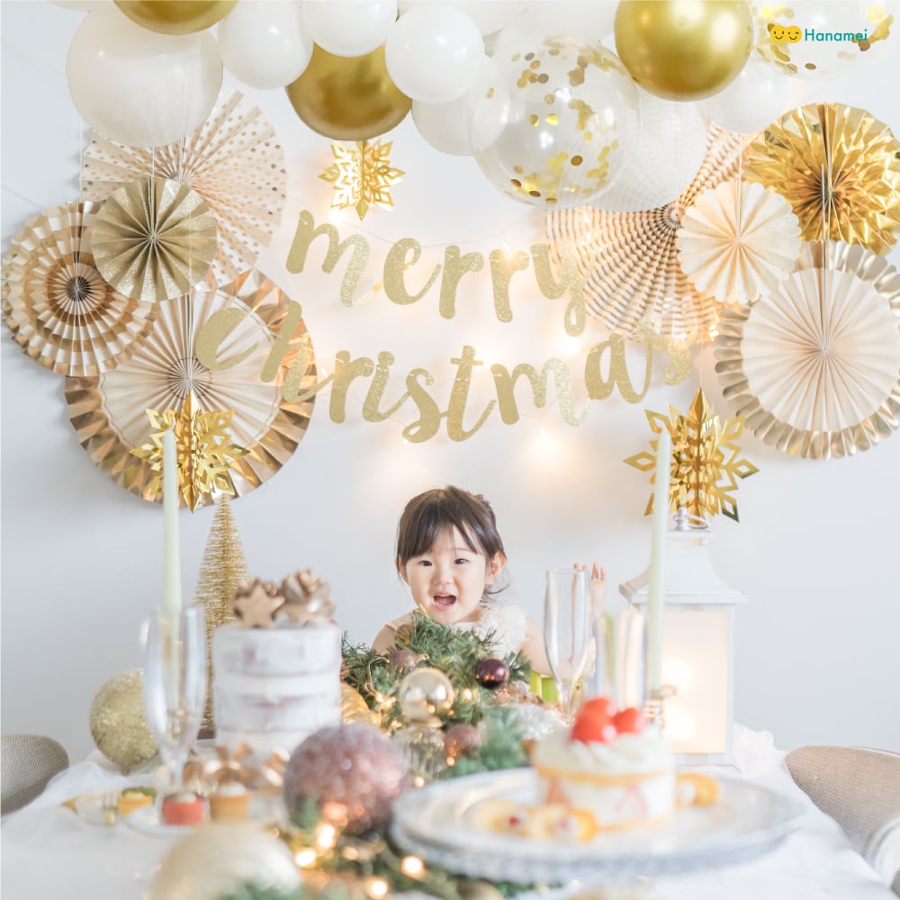 冬季限定カラー】 バルーンガーランド キット クリスマス パーティー