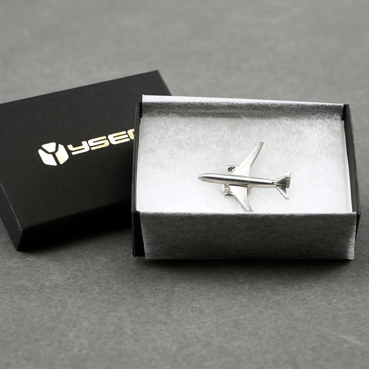 インコネル製 飛行機 高級ピンバッジ（大）航空機 アクセサリー