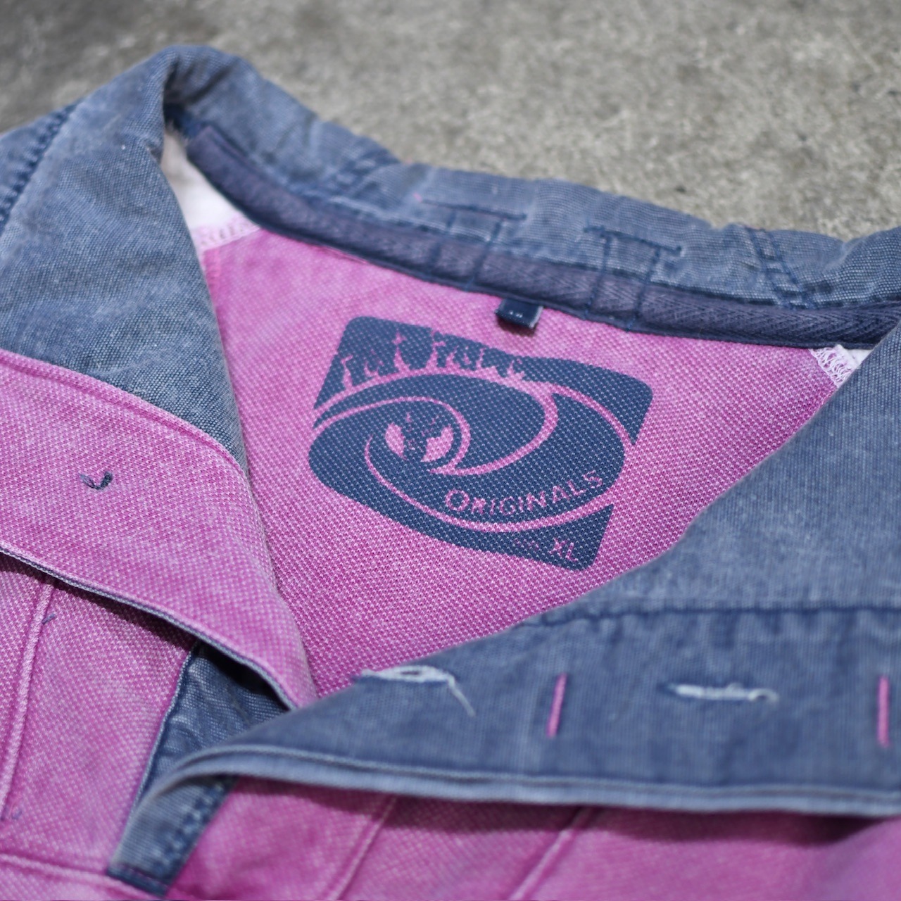 design half button sweat