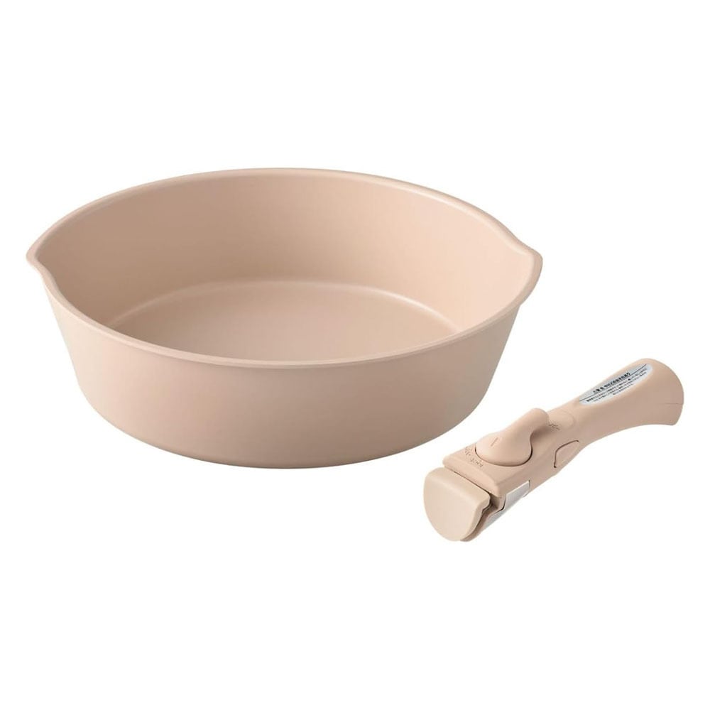 BRUNO ブルーノ フライパン 26cm 取っ手セット ピンクベージュ BHK305-R / IH ガス オーブン対応 キッチン雑貨