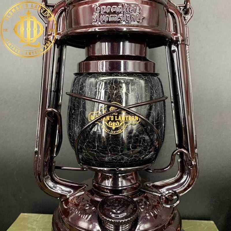 【限定】クラックグラス グレーパープルブラック Feuerhand ホヤ 限定】クラックグラス グレーパープルブラック Feuerhand ホヤ 吹き