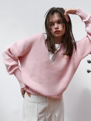 deep skipper knit（pink）