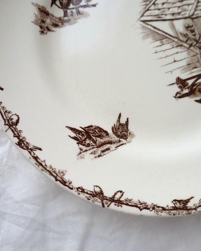 HB & Cie Choisy le Roi ショワジールロワ 小鳥のディナープレート/A