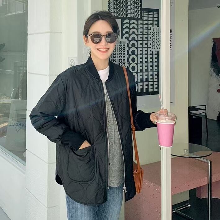 ラウンドヘム　キルティングブルゾン  ASF212010-12