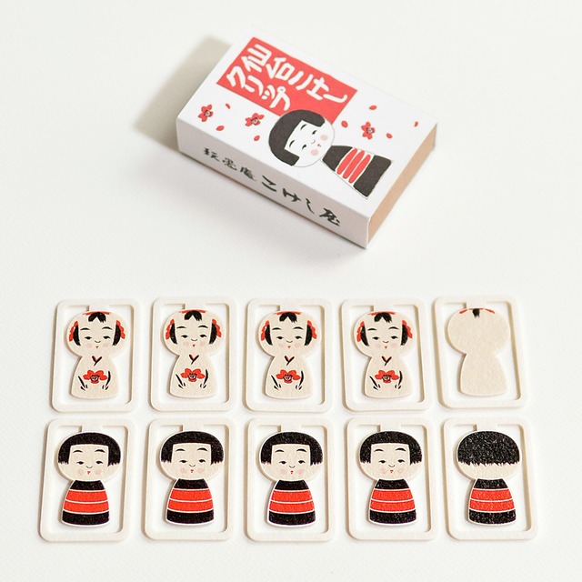 仙台こけしクリップ 玩愚庵こけし屋 鈴木明工人 １０個入り コケシア Kokesia かわいいイマドキこけし 専門店 オンラインネットショップ通信販売