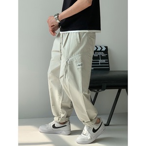 Wide leg cropped cargo pants 0670