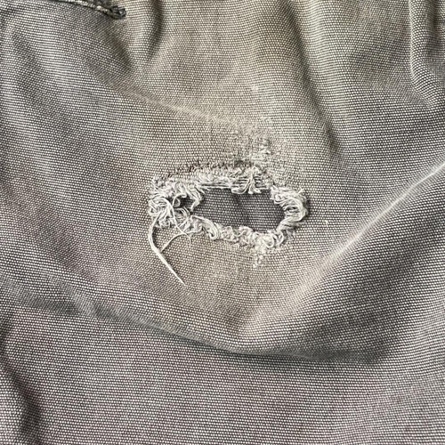 20s ニカラグア製 グレー ダブルニー Carhartt 34×30 詳細写真13
