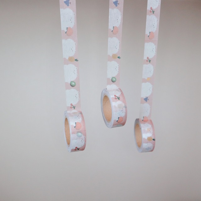 【完売】ゆきくまフルーツパーラーマスキングテープ