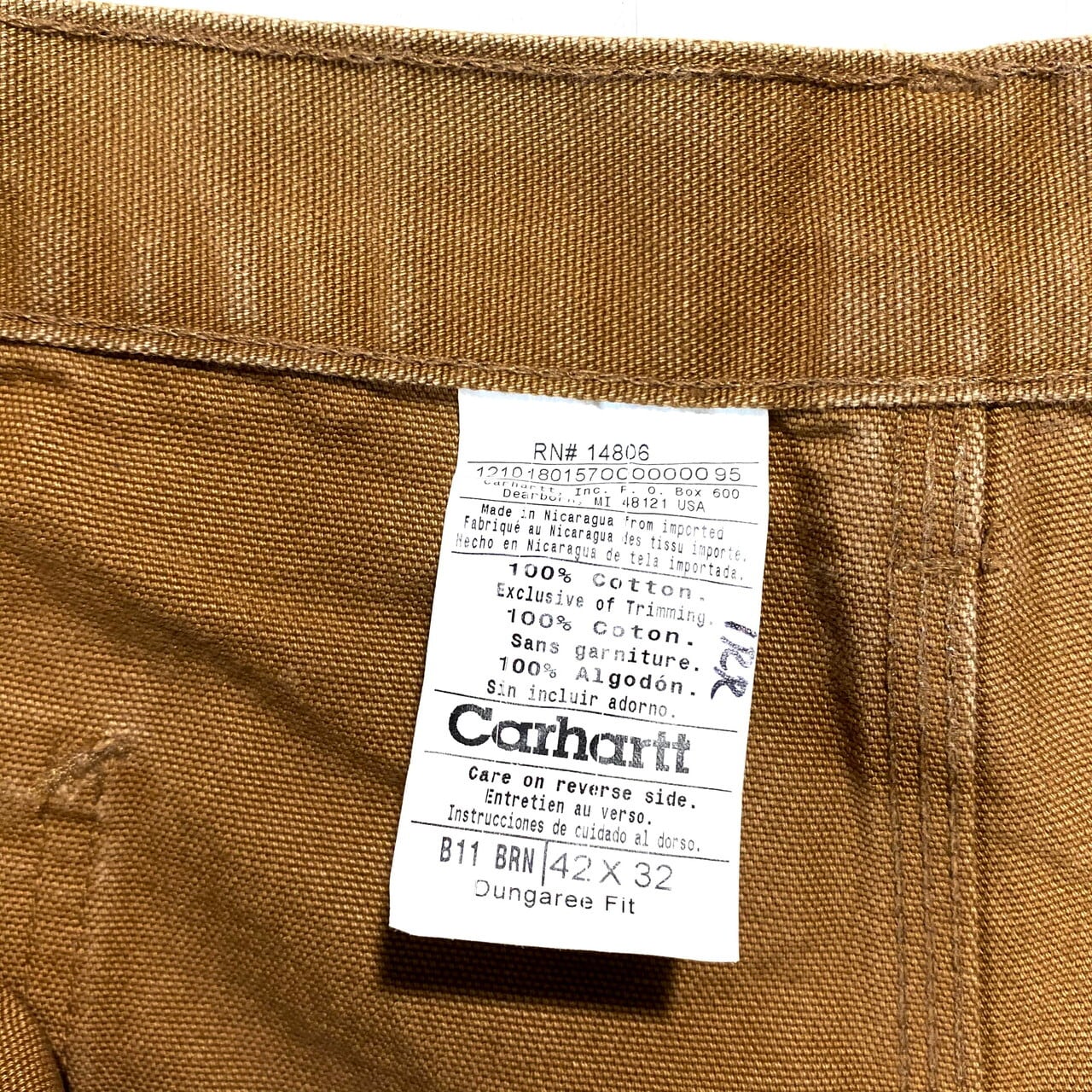 589)カーハートダンガリーフィットペインターダックパンツワークパンツ