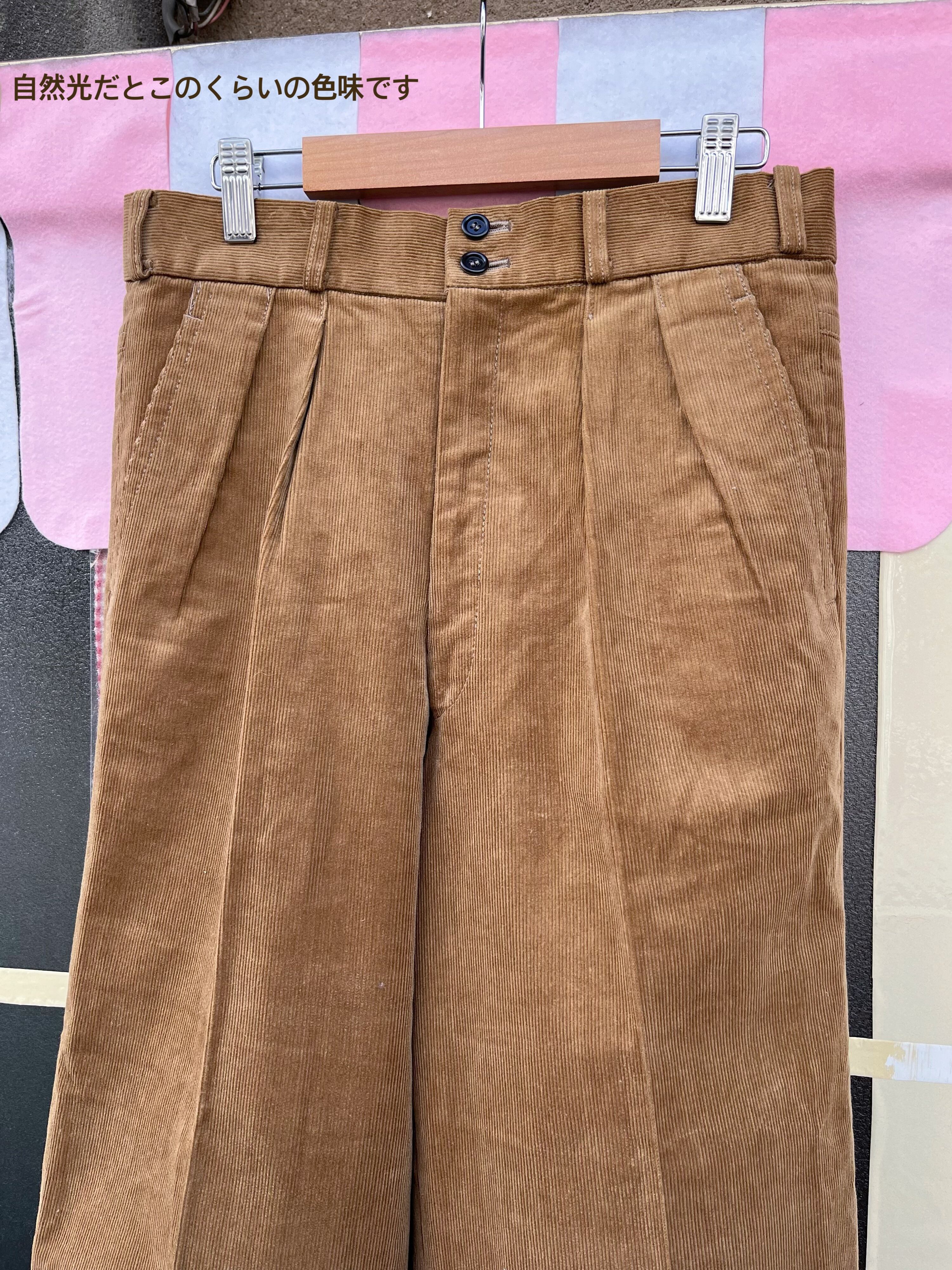 brown corduroy wide pants
