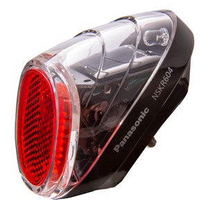 【数量限り】パナソニック(Panasonic) LED ソーラーオートテールライト 後ドロヨケ取付式 自転車 W47×H55×D66mm NSKR604 単品/ライトセット各種