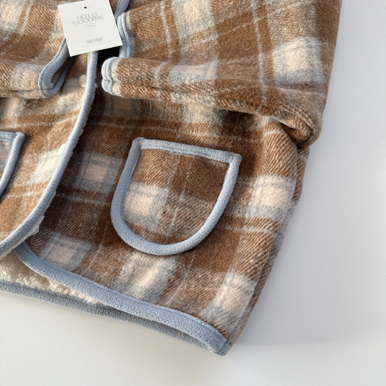 即納♡ 85-95cm Check Lamb Padded Jacket / BONITO - 8