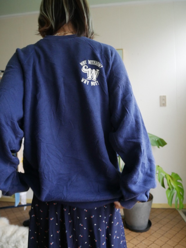 80s Hanes MADE IN USA Back Print Sweatshirt