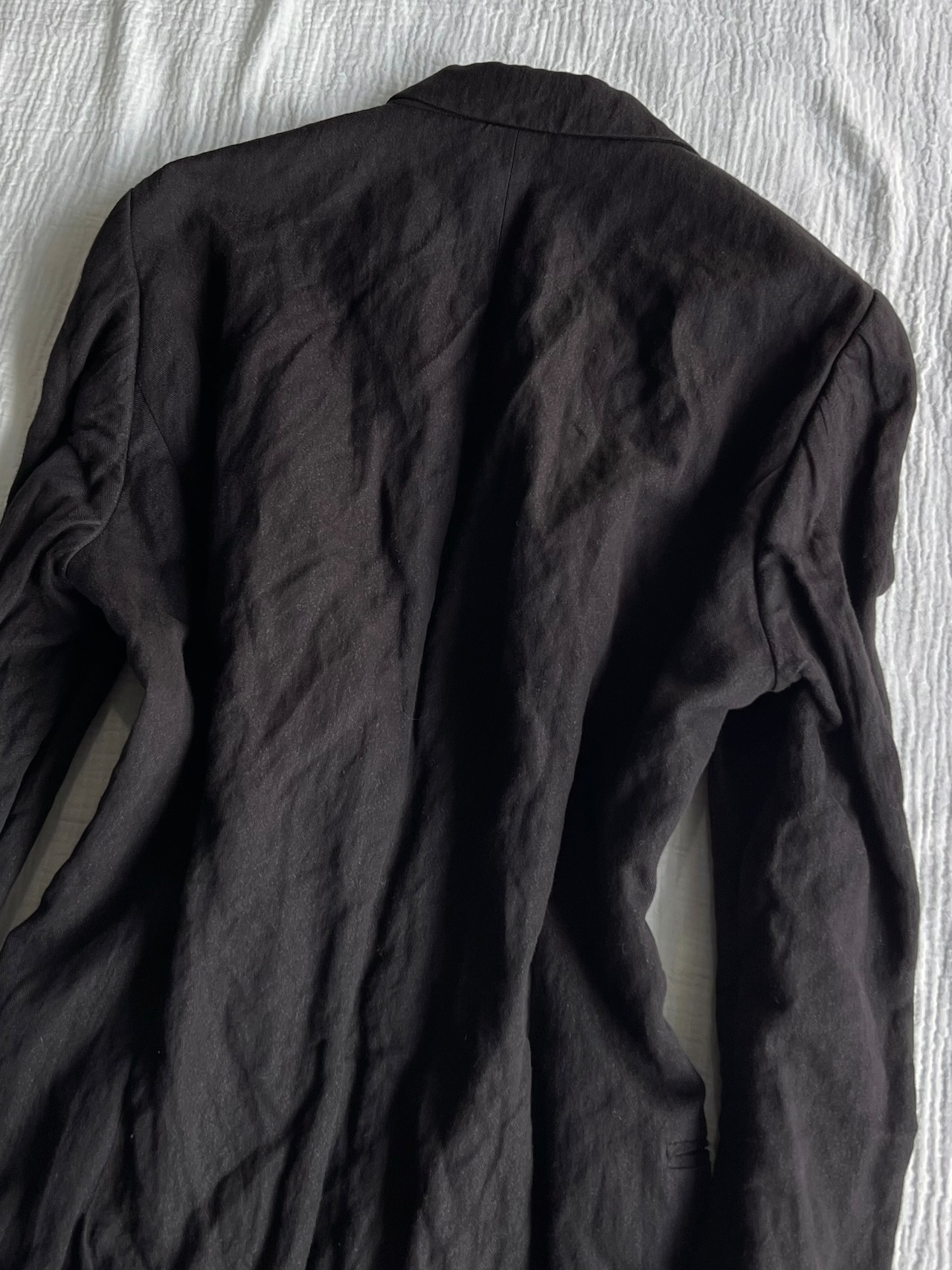 "ato" Wrinkled Black Jacket