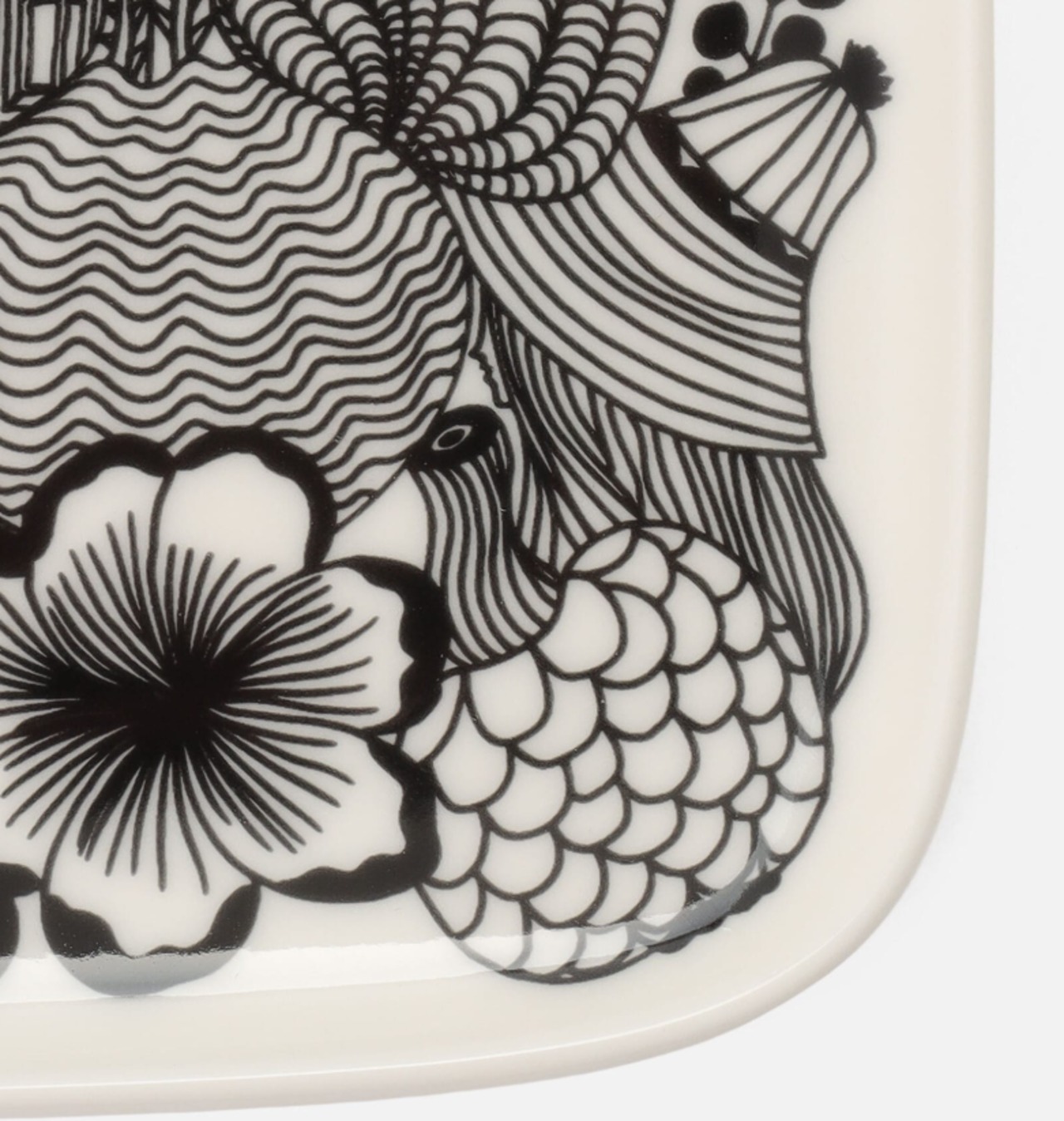 【marimekko】シイルトラプータルハ 67845-090 プレート 15x12cm