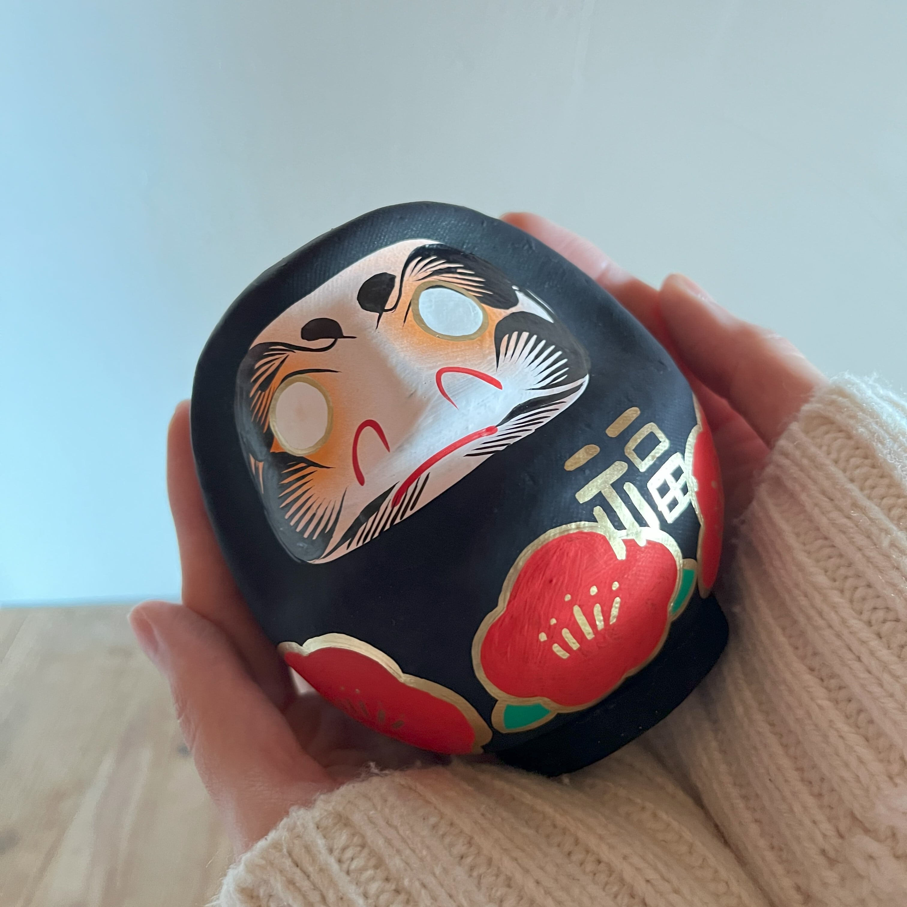 花と福 黒色 | 山口だるま〈yamama〉のオンラインショップ