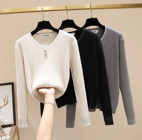 【大きいサイズXL-4XL】ファッションセーター♪アンズ/グレー/ブラック3色展開◆#scfmvt-260097