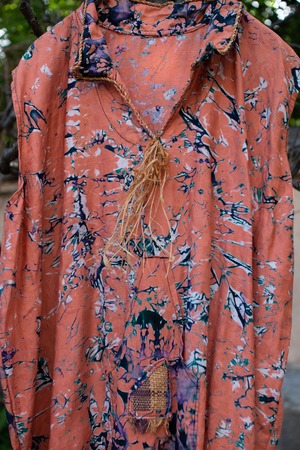 1970-80s marble print dress