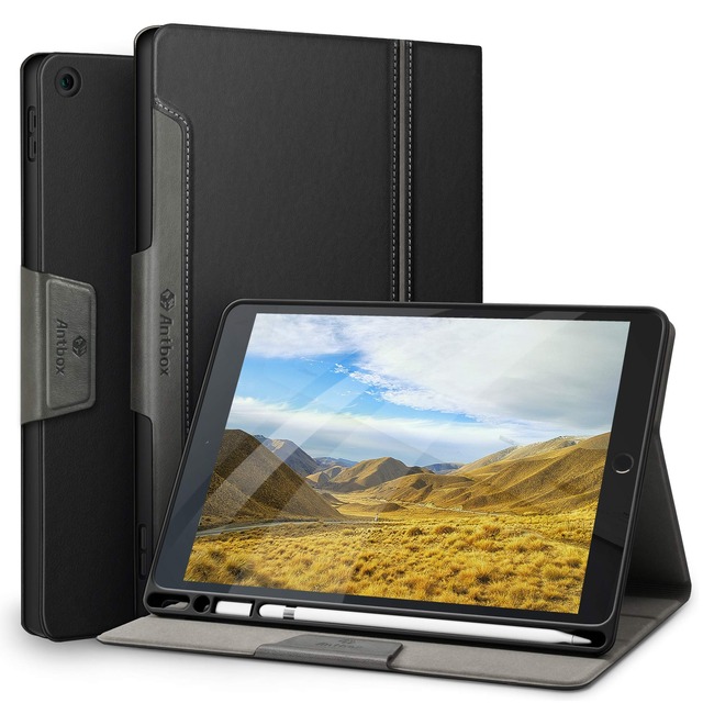Antbox for iPad 9世代 ケース 10.2インチ 第9/8/7世代 ケース 高級PUレザー