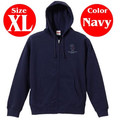 ピーマン君 薄手パーカー8.8oz（ネイビー）XLサイズ | PAY ID
