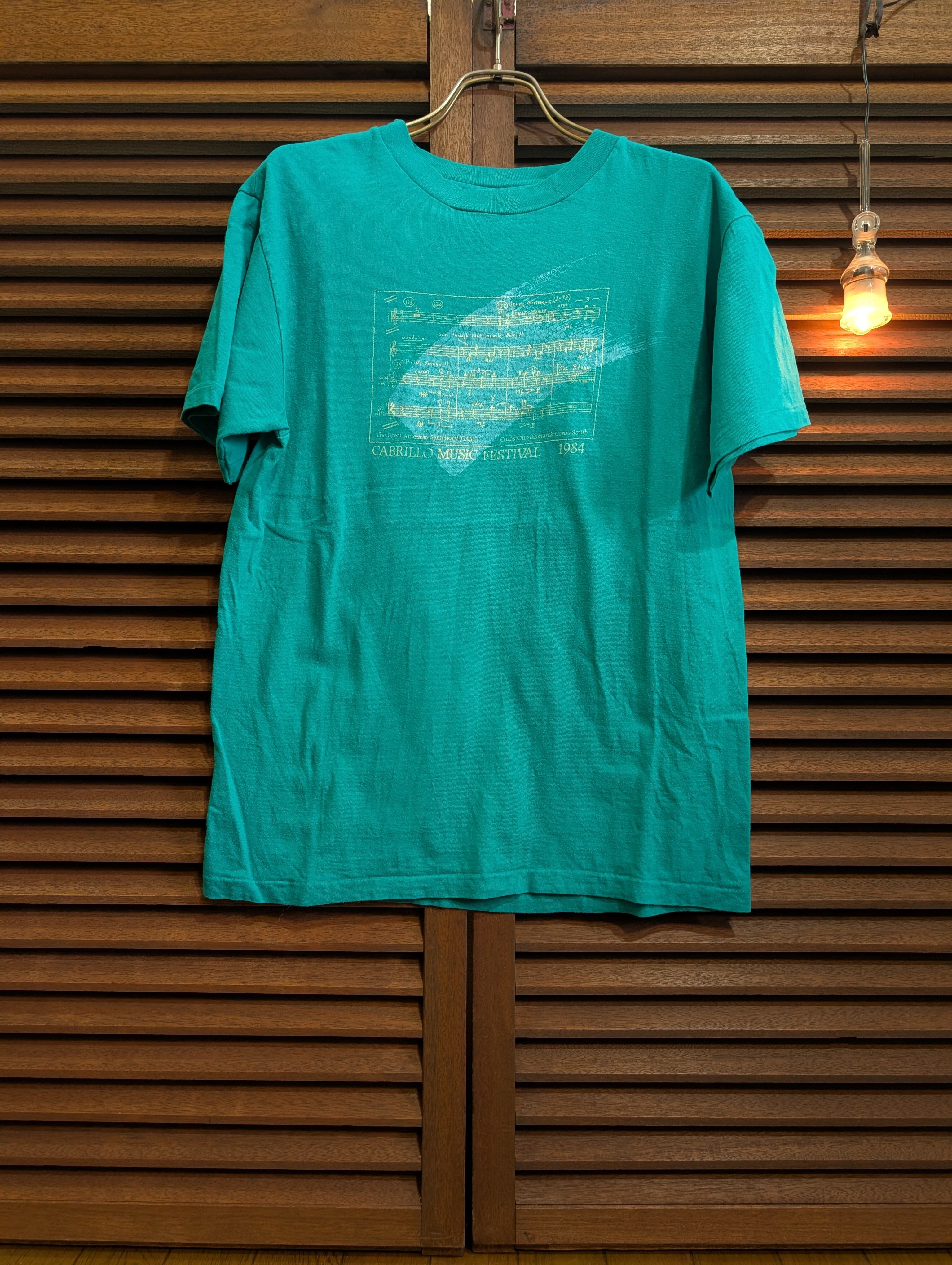 80s USA Cabrillo Music Festival T-Shirt Emerald