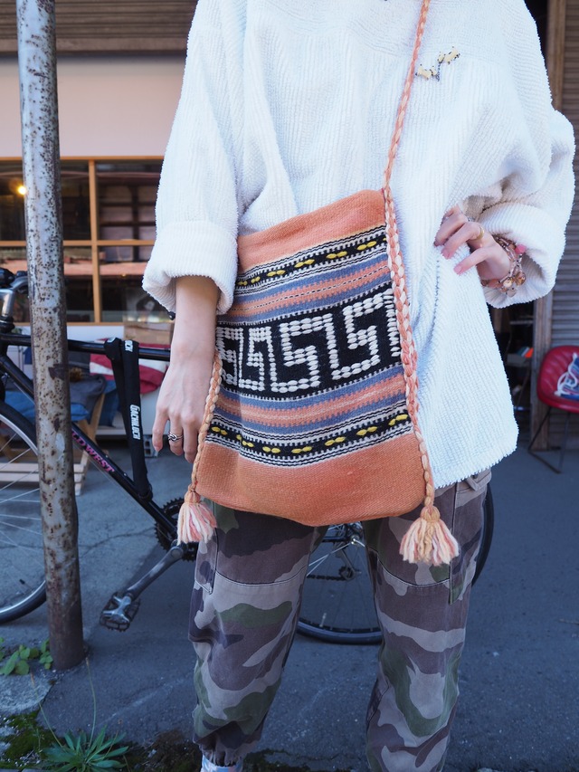AMERICA Vintage rug shoulder bag