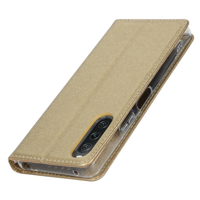 Xperia 10 V ケース ソニー xperia 10 v so-52d 手帳型 xperia 10 v sog11 スマホケース エクスペリア カバー xperia10 5 手帳ケース xperia 10 v case zouzt PUレザー製 ストラップ付き 横置き スタンド 財布 カード収納 マグネット 耐衝撃 滑り止め 指紋防止 無地 可愛い シンプル 5色 ゴールド