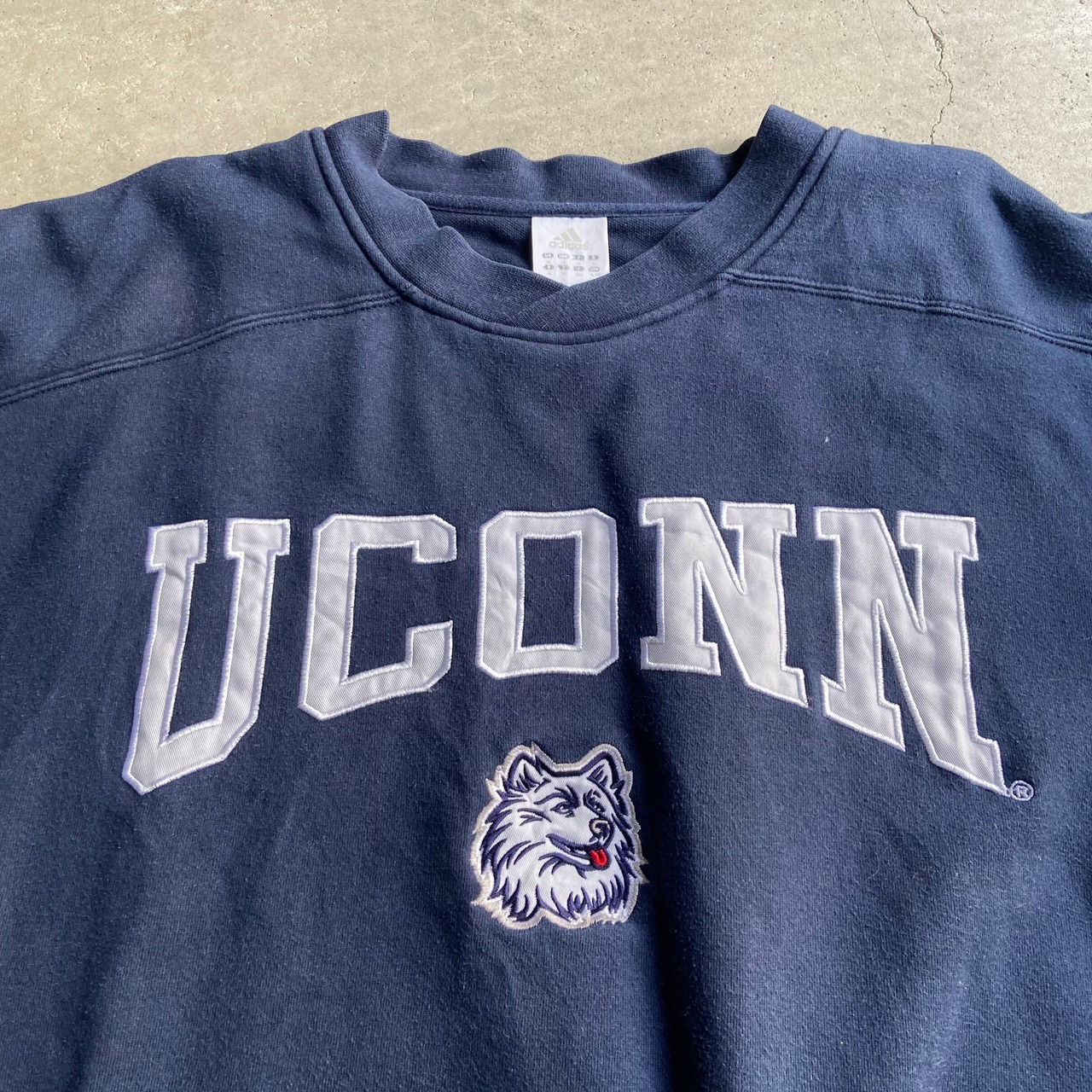 ビッグサイズ 00年代 adidas アディダス UCONN コネチカット大学 