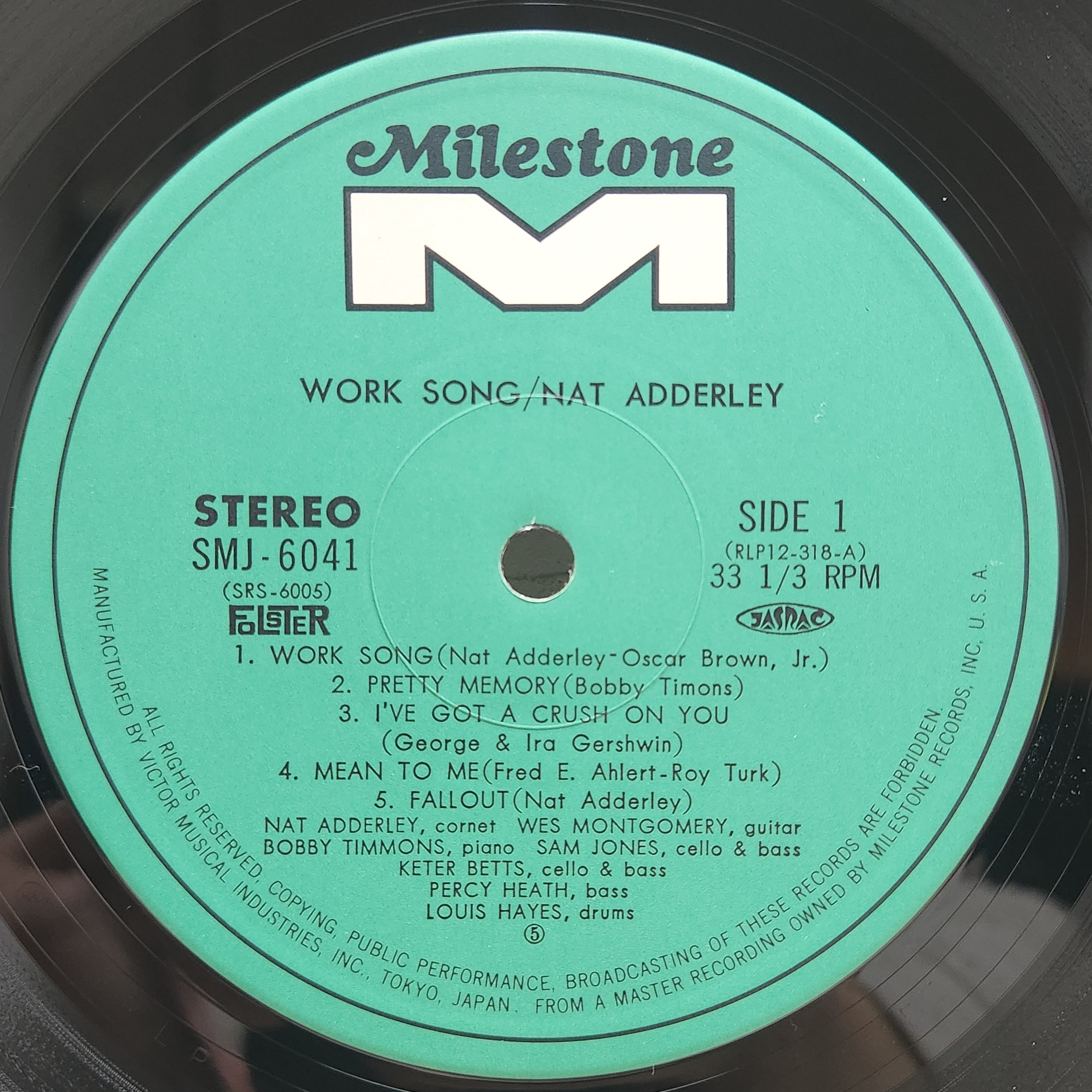 Nat Adderley / Work Song [SMJ-6041] - 画像3