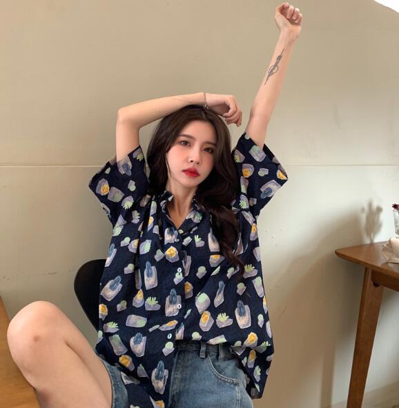 新作 レディース トップス シャツ 半袖 アロハシャツ カジュアル