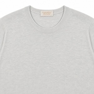 ★定価98,670円・新品未使用★ジョンスメドレー BECAY ベケイ カシミヤ100％ ロングスリーブニット パール Sサイズ