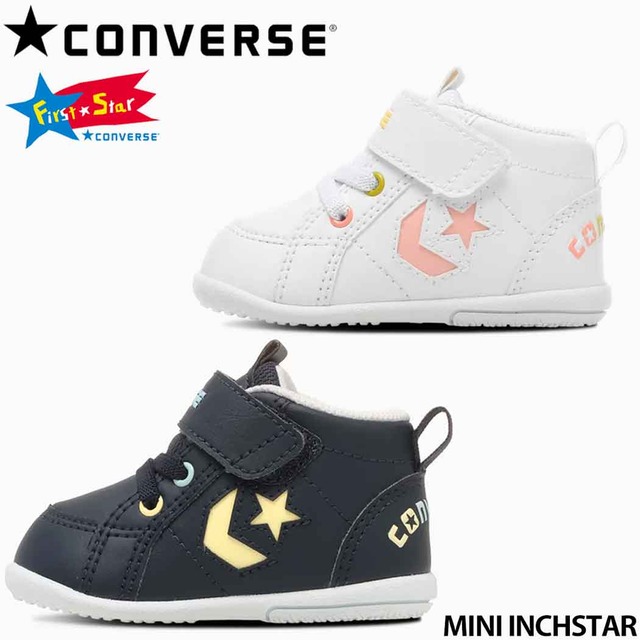 コンバース 子供靴 チャイルド インチスター MINI INCHSTAR ホワイト キッズモデル 子ども 保育園 幼稚園 軽量 ファーストシューズ W/P/G(ホワイト) 12