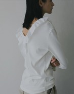 MANOF 2WAY FRILL NECK CUT TOPS