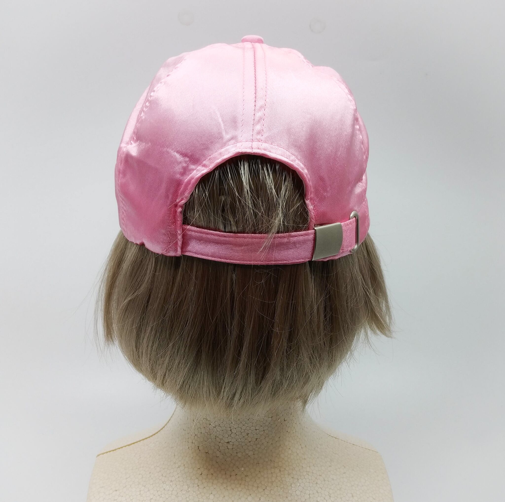 サテンキャップ ネオンピンク 帽子 ネオンカラー ベースボールキャップ フリーサイズ ダンス クラブ フェス イベント